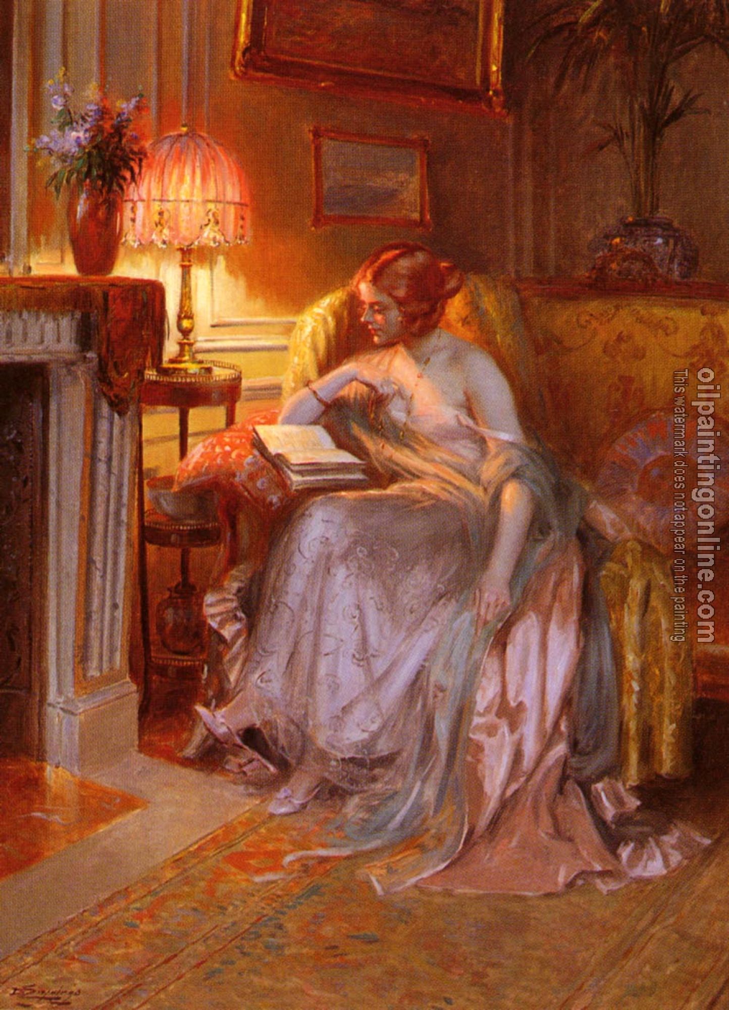 Delphin Enjolras - La Lecture Pres De La Lampe